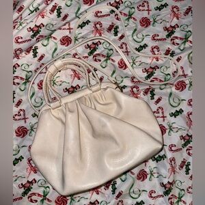 Fashion Nova Chic Cream Shoulder Bag